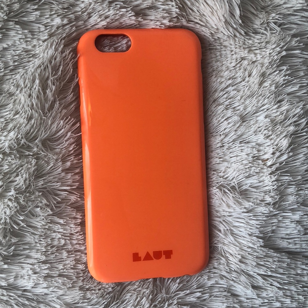 Neon orange iPhone 6/6s case